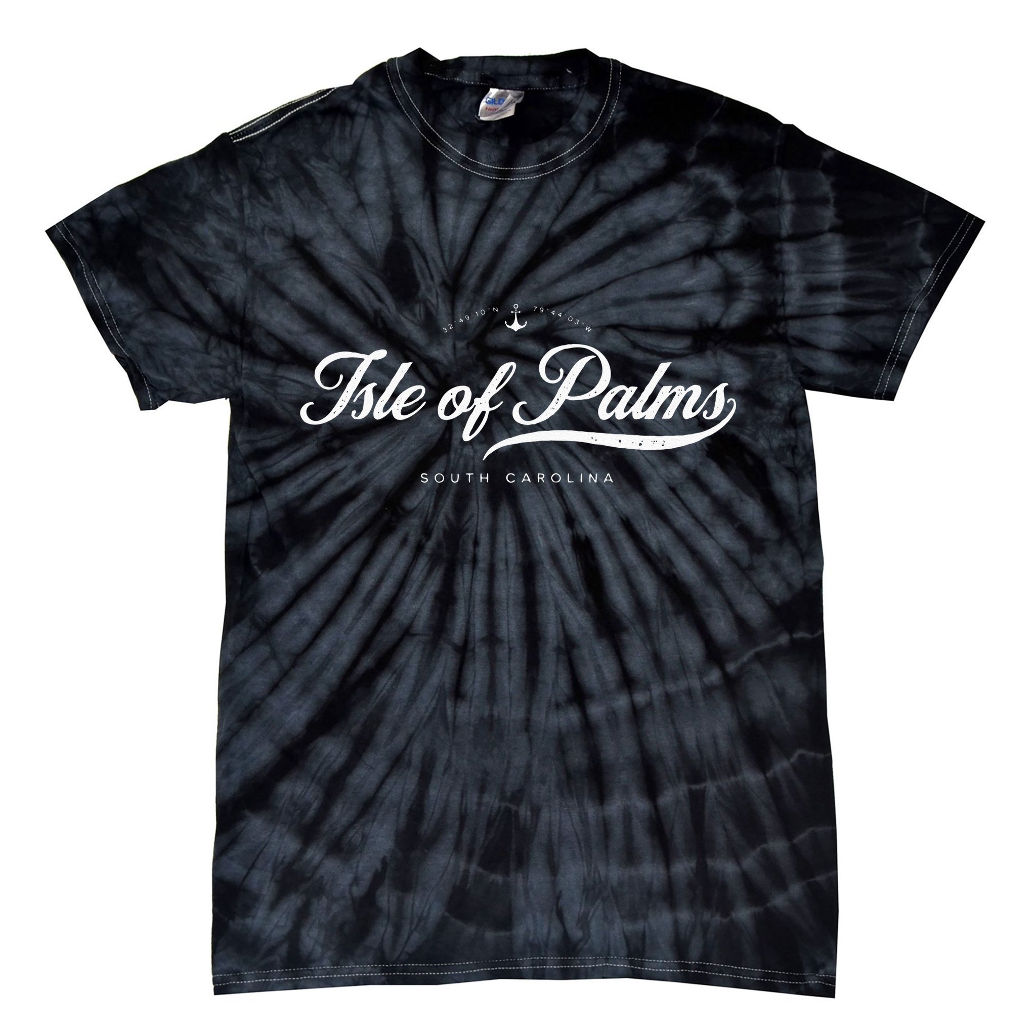 Isle Of Palms South Carolina Vintage Retro Tie-Dye T-Shirt