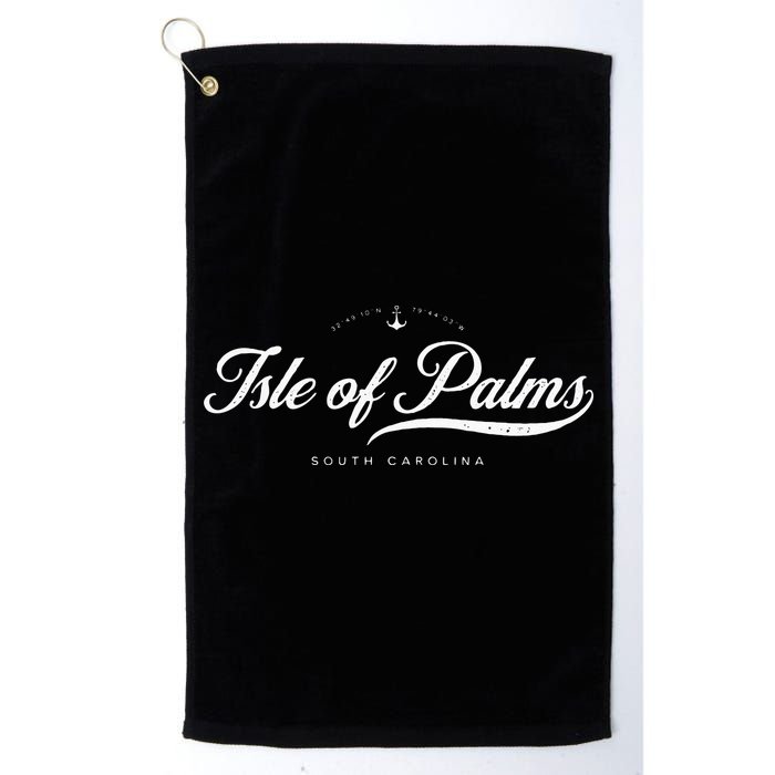 Isle Of Palms South Carolina Vintage Retro Golf Towel