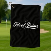 Isle Of Palms South Carolina Vintage Retro Golf Towel
