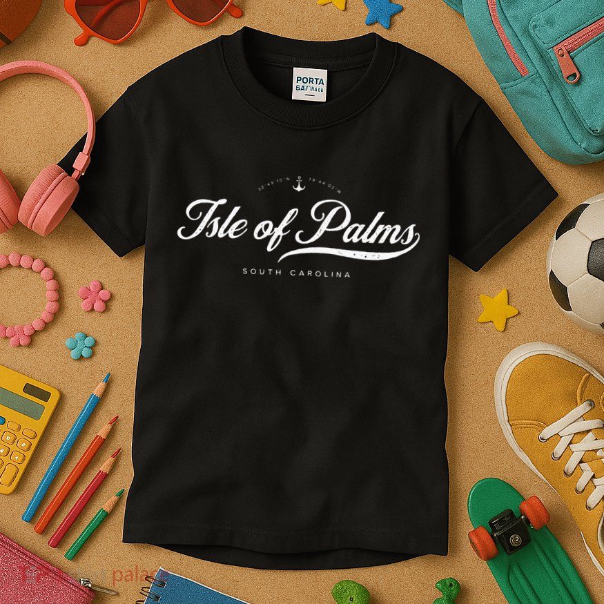 Isle Of Palms South Carolina Vintage Retro Kids T-Shirt