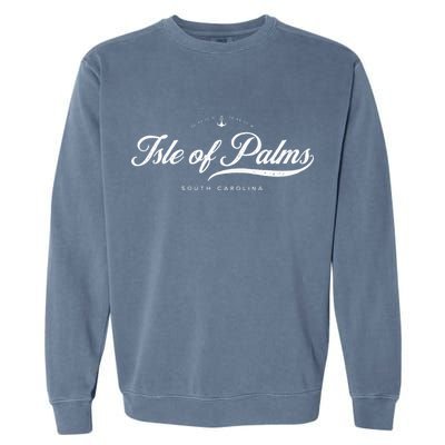 Isle Of Palms South Carolina Vintage Retro Garment-Dyed Sweatshirt