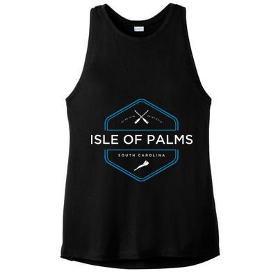 Isle Of Palms South Carolina Beach Ladies PosiCharge Tri-Blend Wicking Tank