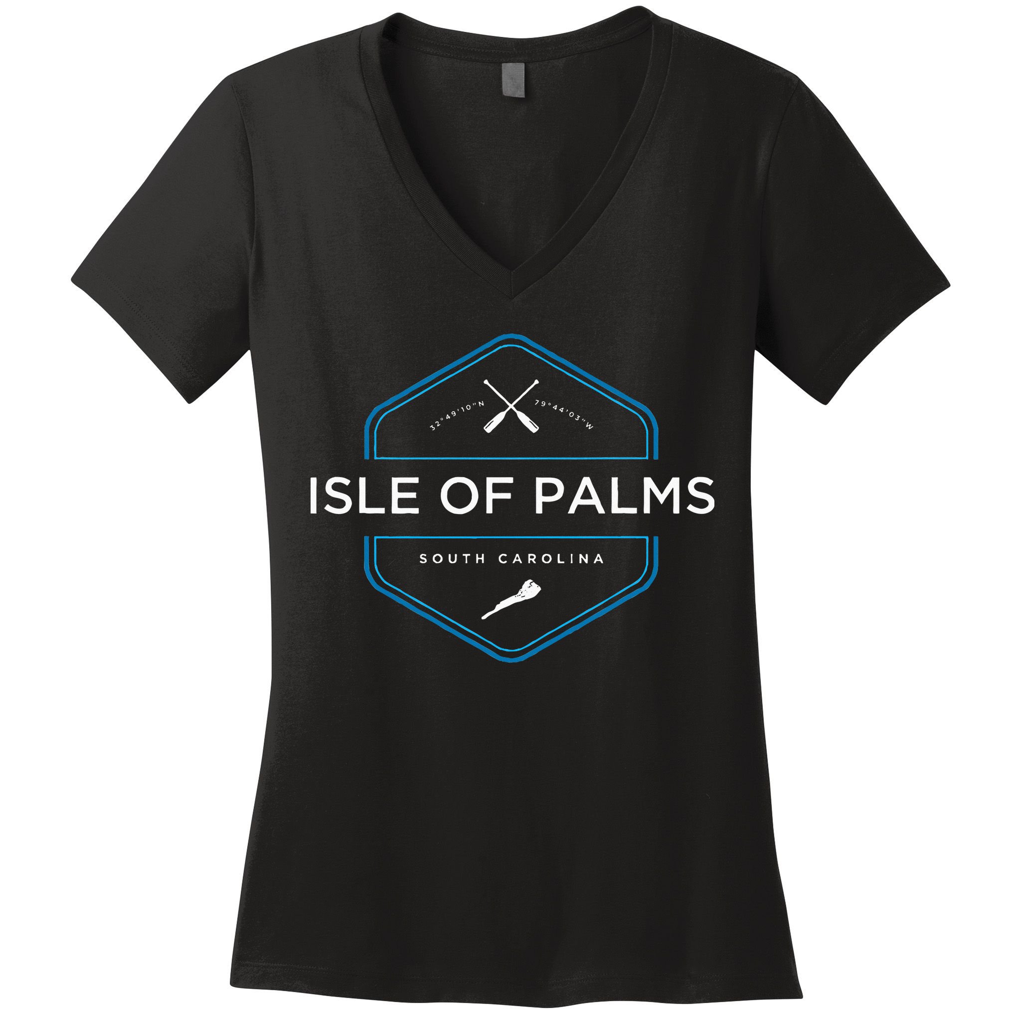Isle Of Palms South Carolina Beach Women's V-Neck T-Shirt