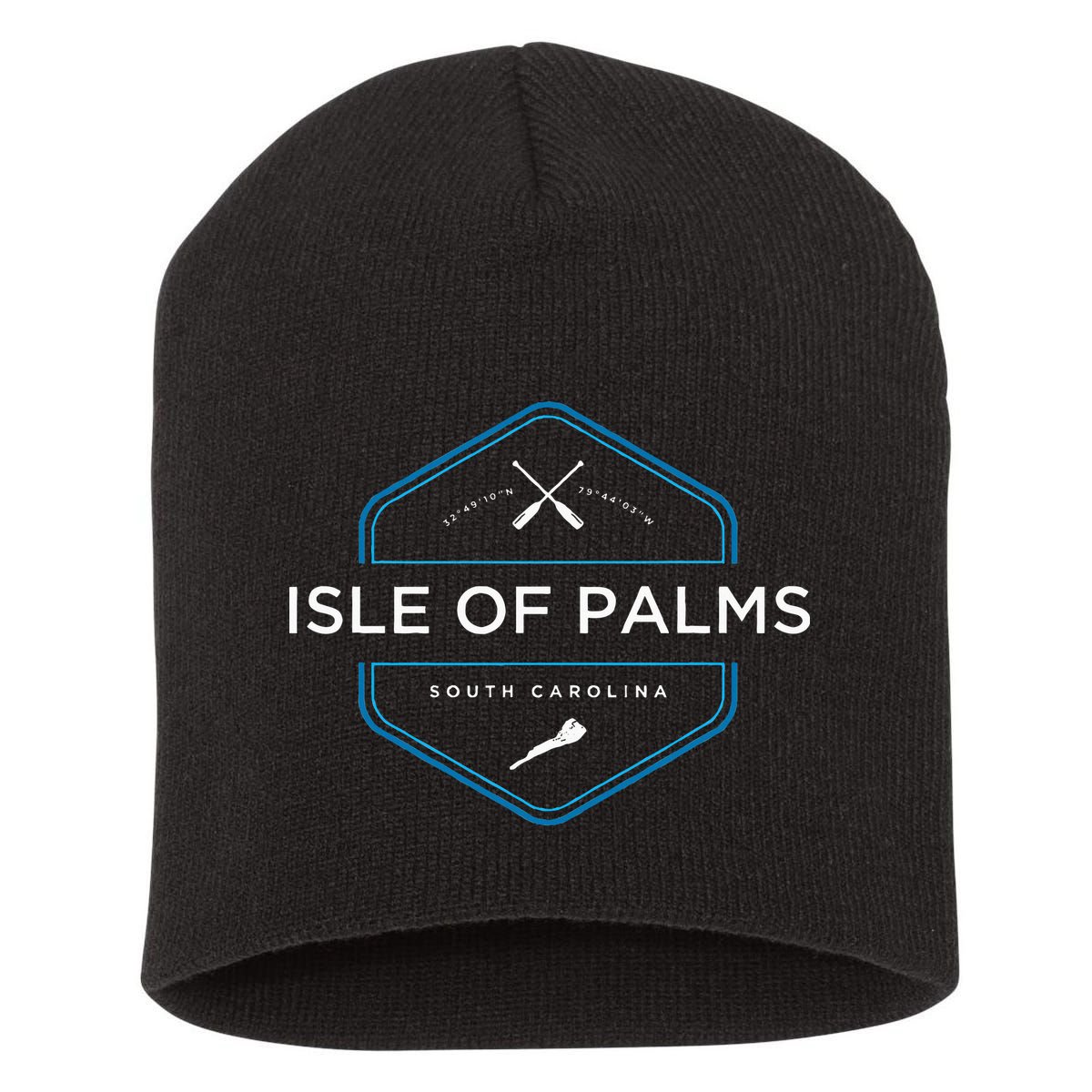 Isle Of Palms South Carolina Beach Short Acrylic Beanie