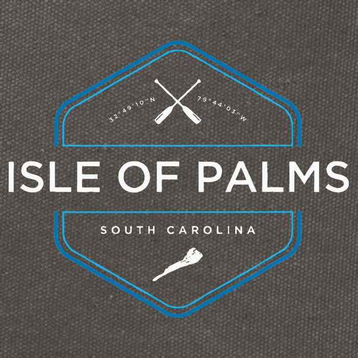 Isle Of Palms South Carolina Beach Cotton Canvas Backpack