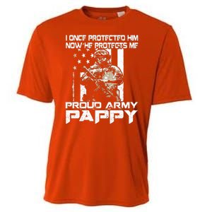 I Once Protected Him Now He Protects Me Proud Army Pappy Cooling Performance Crew T-Shirt