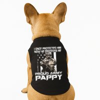 I Once Protected Him Now He Protects Me Proud Army Pappy Doggie Tank