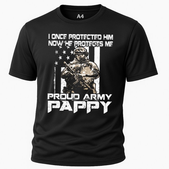 I Once Protected Him Now He Protects Me Proud Army Pappy Performance Shirt