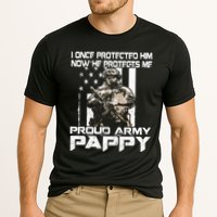 I Once Protected Him Now He Protects Me Proud Army Pappy Performance Shirt