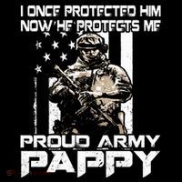 I Once Protected Him Now He Protects Me Proud Army Pappy Sweatshirt