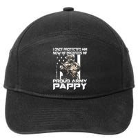 I Once Protected Him Now He Protects Me Proud Army Pappy 7-Panel Snapback Hat
