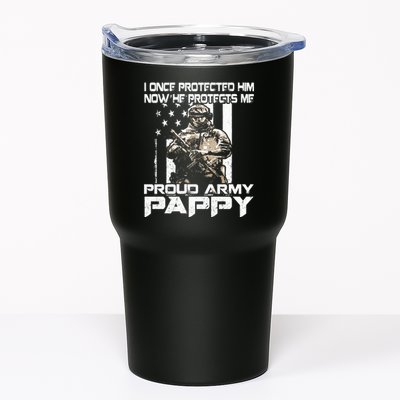 I Once Protected Him Now He Protects Me Proud Army Pappy Tumbler
