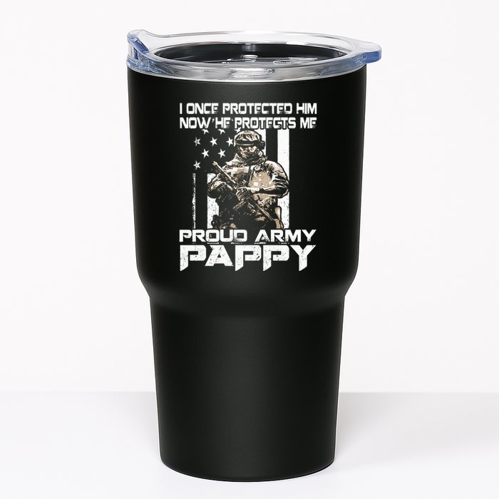 I Once Protected Him Now He Protects Me Proud Army Pappy Tumbler