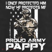 I Once Protected Him Now He Protects Me Proud Army Pappy 25L Jumbo Tote