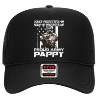 I Once Protected Him Now He Protects Me Proud Army Pappy Hat