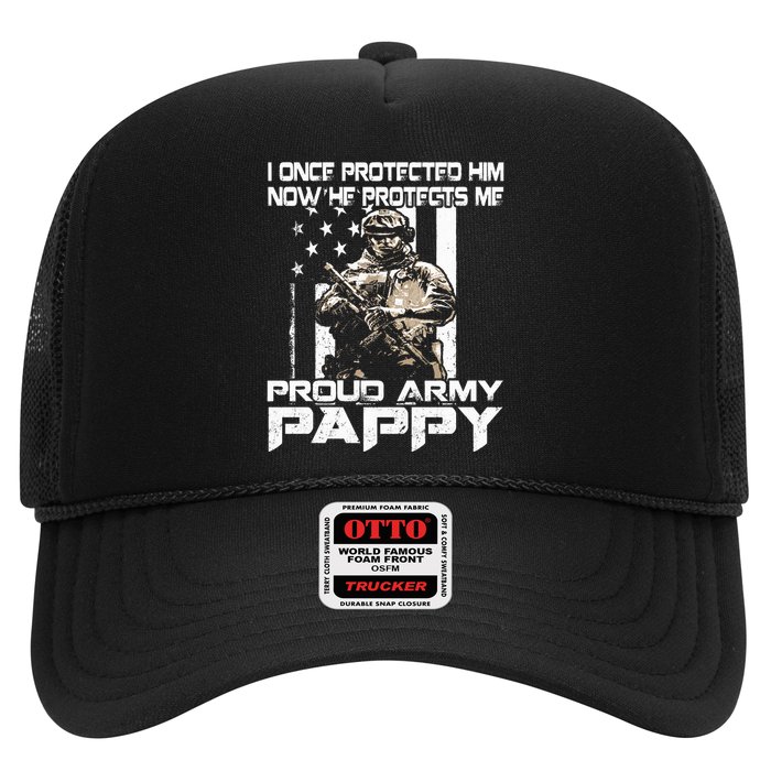 I Once Protected Him Now He Protects Me Proud Army Pappy Hat