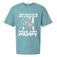 I Once Protected Him Now He Protects Me Proud Army Pappy Sueded Cloud Jersey T-Shirt