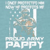 I Once Protected Him Now He Protects Me Proud Army Pappy Sueded Cloud Jersey T-Shirt