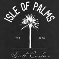 Isle Of Palms Sc Palm Tree Isle Of Palms Beach Gift Garment-Dyed Fleece Hoodie