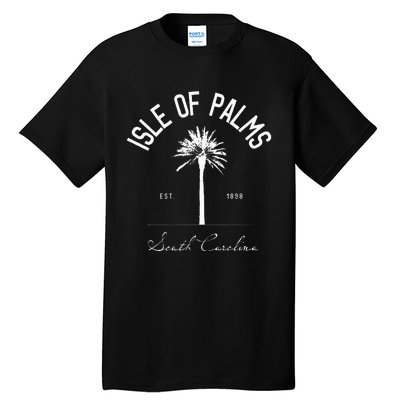 Isle Of Palms Sc Palm Tree Isle Of Palms Beach Gift Tall T-Shirt