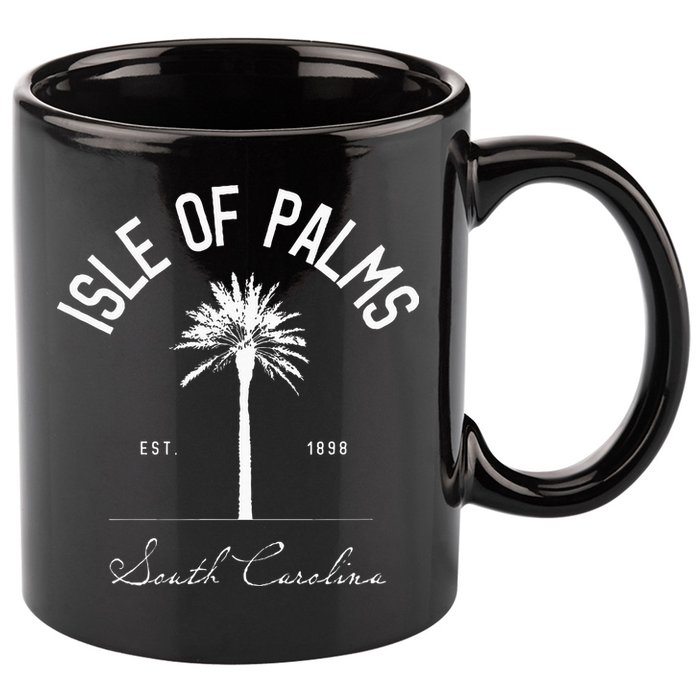 Isle Of Palms Sc Palm Tree Isle Of Palms Beach Gift 11oz C Handle Ceramic Mug
