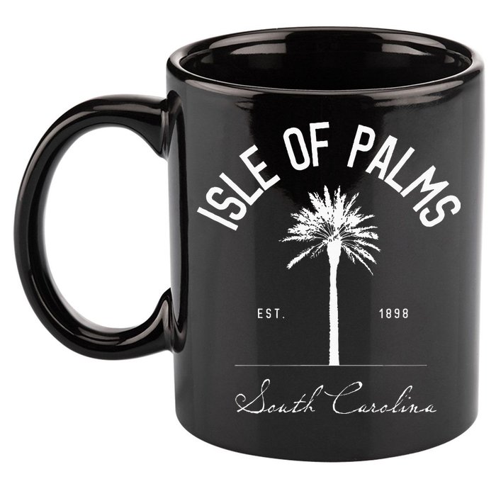 Isle Of Palms Sc Palm Tree Isle Of Palms Beach Gift 11oz C Handle Ceramic Mug