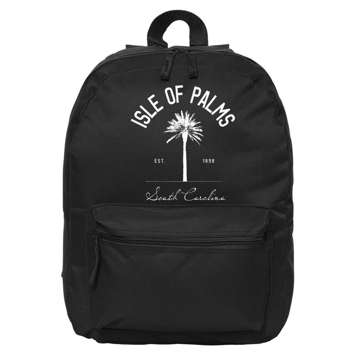 Isle Of Palms Sc Palm Tree Isle Of Palms Beach Gift 16 in Basic Backpack