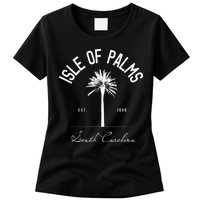 Isle Of Palms Sc Palm Tree Isle Of Palms Beach Gift Womens T-Shirt