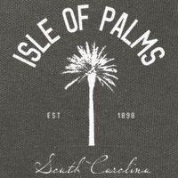 Isle Of Palms Sc Palm Tree Isle Of Palms Beach Gift Cotton Canvas Backpack