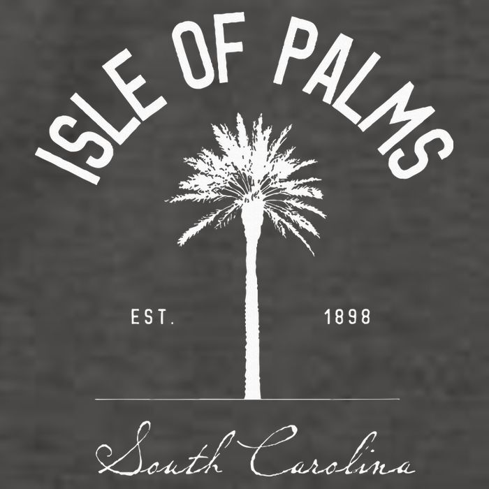 Isle Of Palms Sc Palm Tree Isle Of Palms Beach Gift Vector Backpack