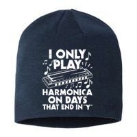 I Only Play Harmonica On Days That End In Y - Harmonicist Sustainable Beanie