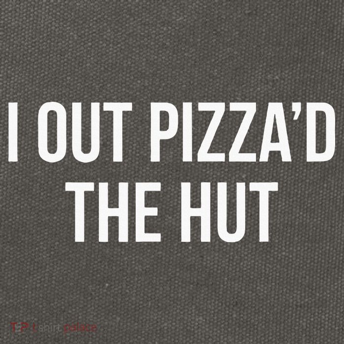 I Out PizzaD The Hut Cotton Canvas Backpack