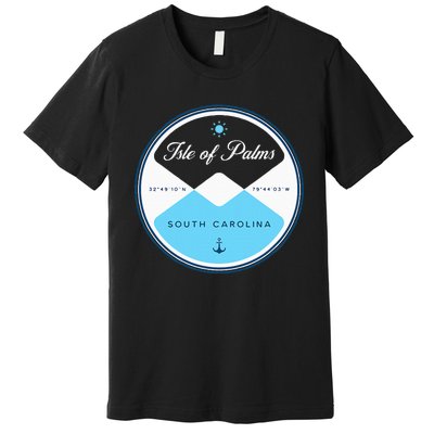 Isle Of Palms South Carolina Sc Circle Premium T-Shirt