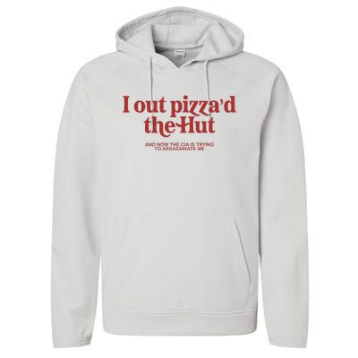 I Out PizzaD The Hut Performance Fleece Hoodie