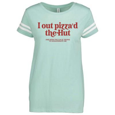 I Out PizzaD The Hut Enza Ladies Jersey Football T-Shirt