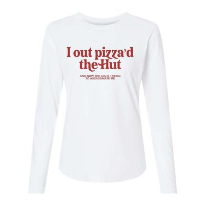 I Out PizzaD The Hut Womens Cotton Relaxed Long Sleeve T-Shirt