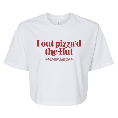 I Out PizzaD The Hut Bella+Canvas Jersey Crop Tee