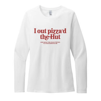 I Out PizzaD The Hut Womens CVC Long Sleeve Shirt