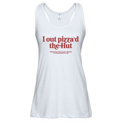 I Out PizzaD The Hut Ladies Essential Flowy Tank