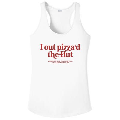 I Out PizzaD The Hut Ladies PosiCharge Competitor Racerback Tank