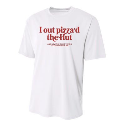 I Out PizzaD The Hut Performance Sprint T-Shirt