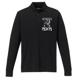 I Once Protected Him Now He Protects Me Proud Army Dad Performance Long Sleeve Polo