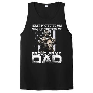 I Once Protected Him Now He Protects Me Proud Army Dad PosiCharge Competitor Tank