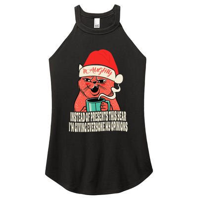 Instead Of Presents This Year Naughty Cat Xmas Women's Perfect Tri Rocker Tank