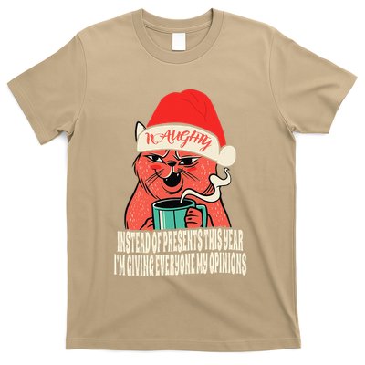 Instead Of Presents This Year Naughty Cat Xmas T-Shirt