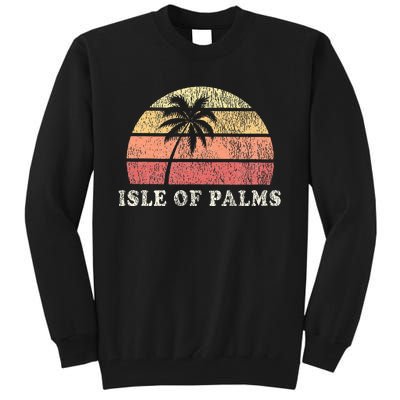 Isle Of Palms Sc Vintage 70s Retro Throwback Design Tall Sweatshirt