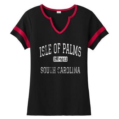 Isle Of Palms South Carolina Sc Vintage Ladies Halftime Notch Neck Tee