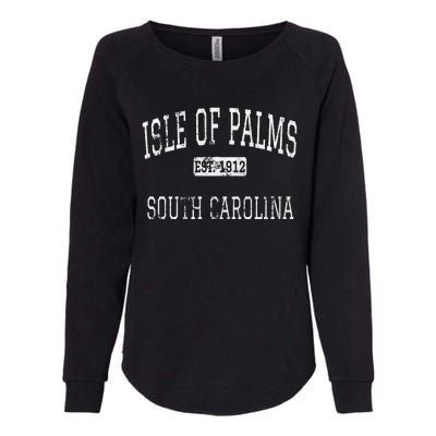 Isle Of Palms South Carolina Sc Vintage Womens California Wash Sweatshirt