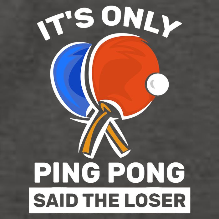 It's Only Ping Pong Said The Loser, Funny Ping Pong Player Vector Backpack