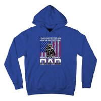 I Once Protected Him Now He Protects Me Proud Army Dad Gift Hoodie